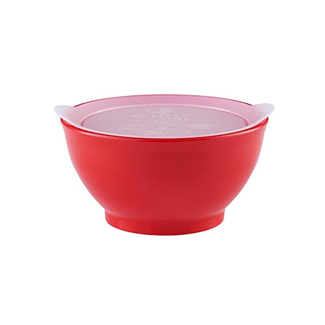 eLipse Red Elipse Kids Spill-Proof Anti-Slip Bowl Stage 1 | Single Pack with Lid