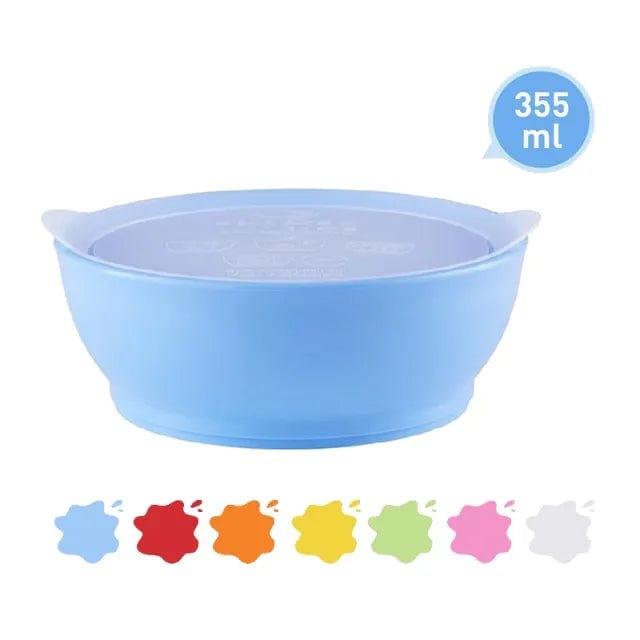 eLipse Blue Elipse Kids Spill-Proof Anti-Slip Bowl Stage 3 12oz | Single Pack with Lid