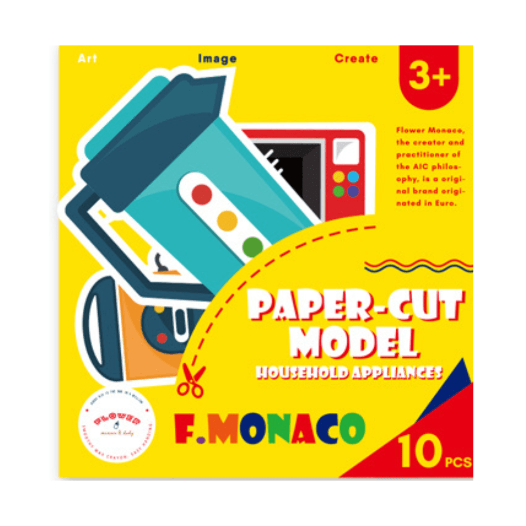 Flower Monaco Household Appliances Flower Monaco Paper Cut Model