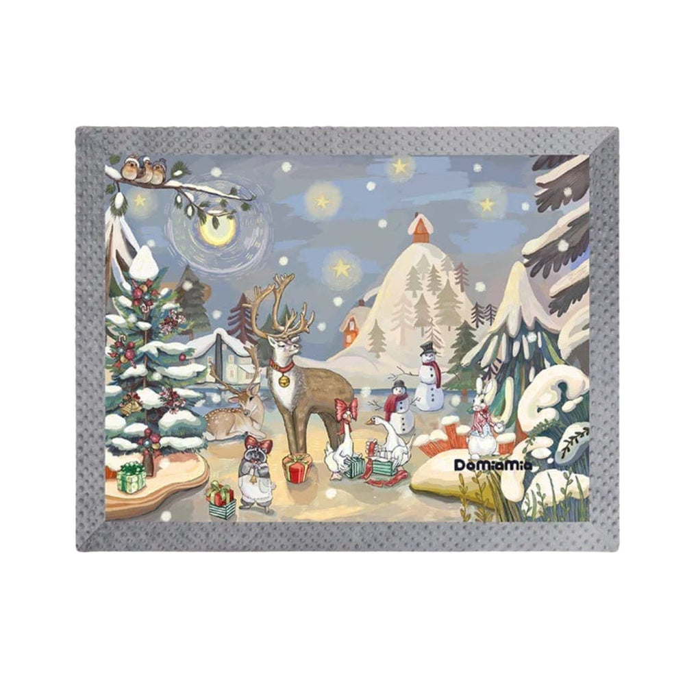 Domiamia Frosty Night Carols Domimia Thick Padded Minky Dot Cotton Kids Blanket 2.5tog-Limited Edition