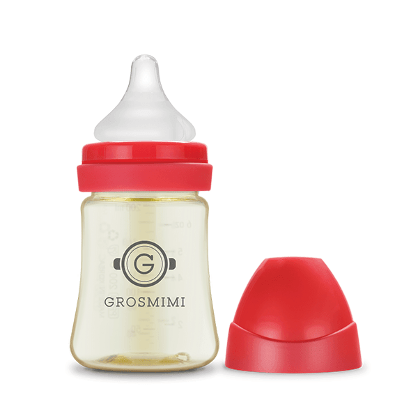 Grosmimi Red Grosmimi PPSU Feeding Bottle 200ml (Newborn)