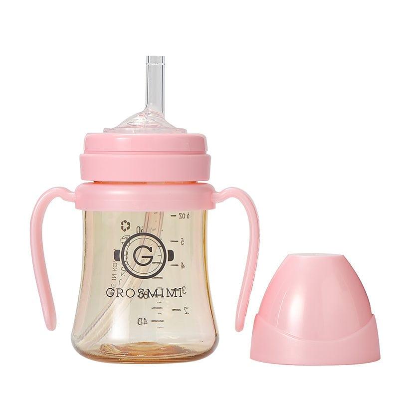 Lupipop straw bottle Pink Grosmimi PPSU Straw Cup 200ml