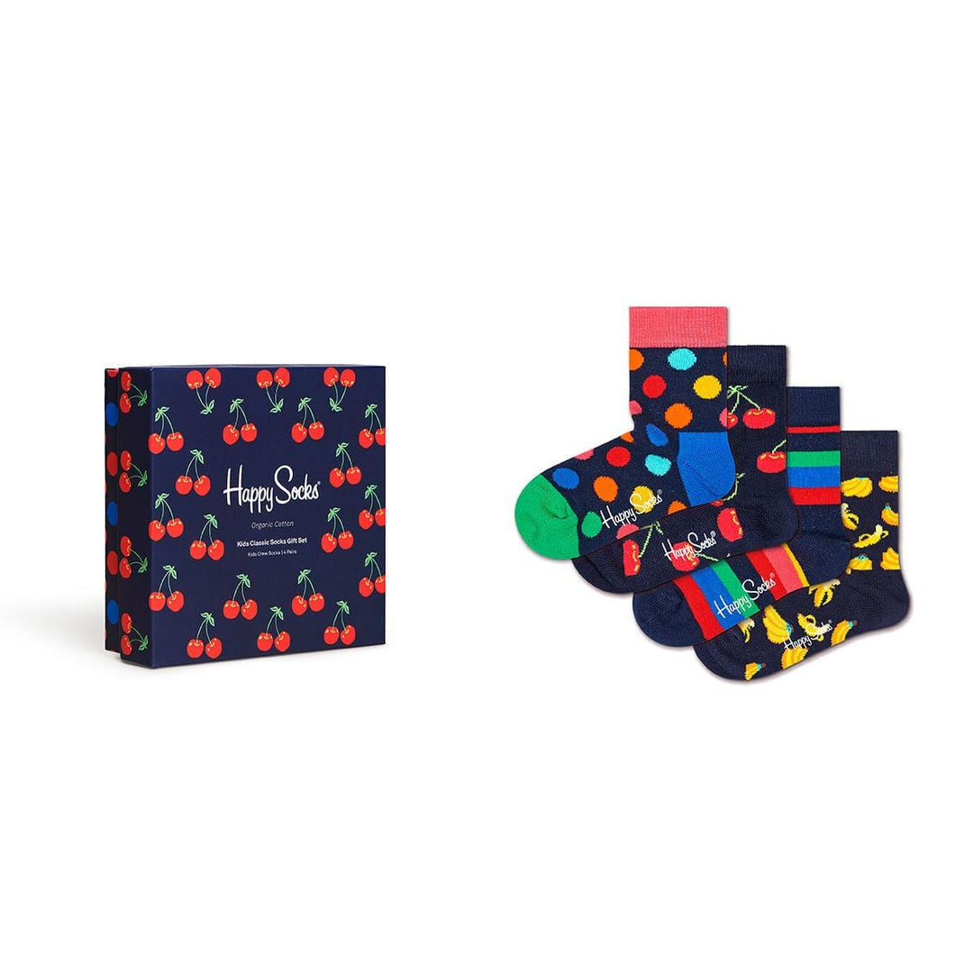 Happy Socks Happy Socks  Kids Sock  Cherry  Gift- 4-Pack Size 2-3Yrs