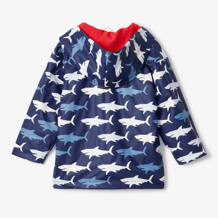 Hatley Size 3 HATLEY Colour Changing Raincoat | Hungry Sharks