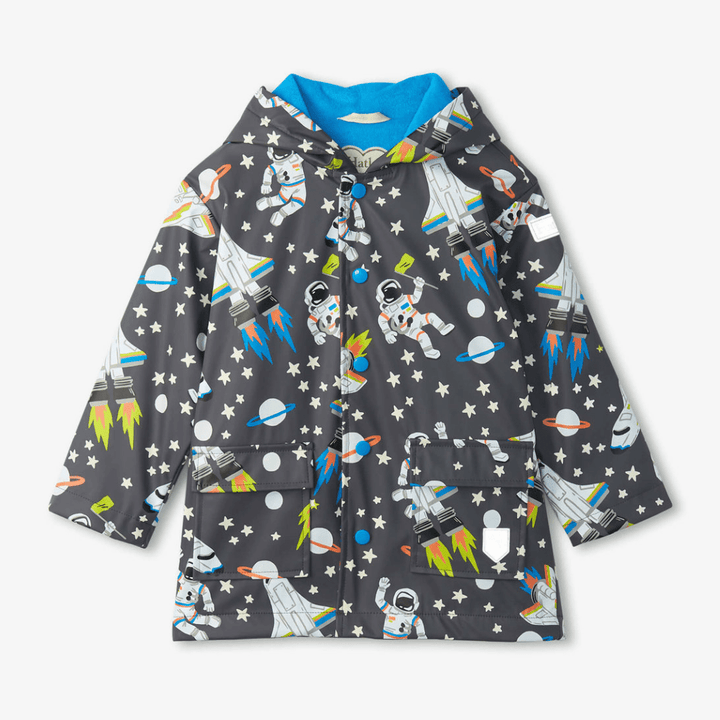 Hatley Size 8 HATLEY Colour Changing Raincoat | Outer Space