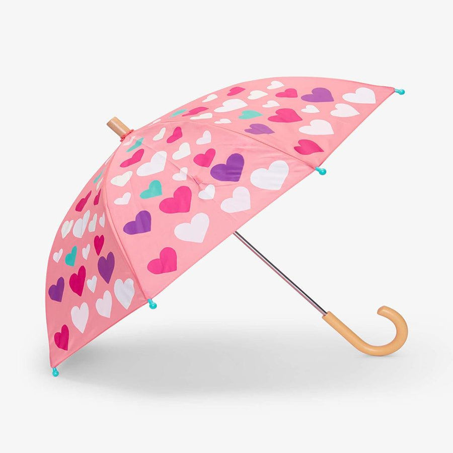 Hatley Hatley Colourful Hearts Colour Changing Umbrella