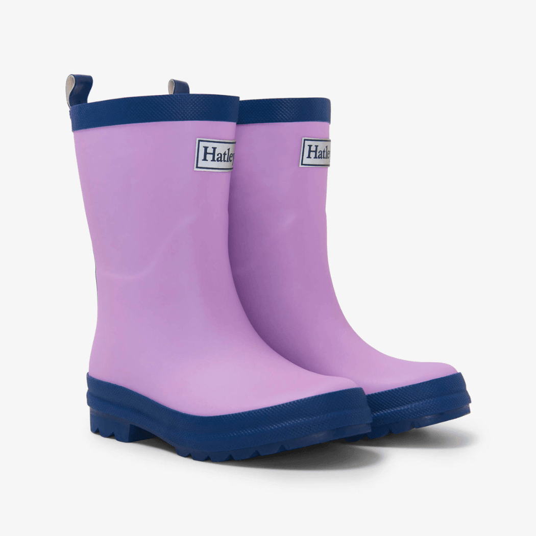 Hatley size 8 Hatley Lalic & Navy Matte Kids Rain Boots