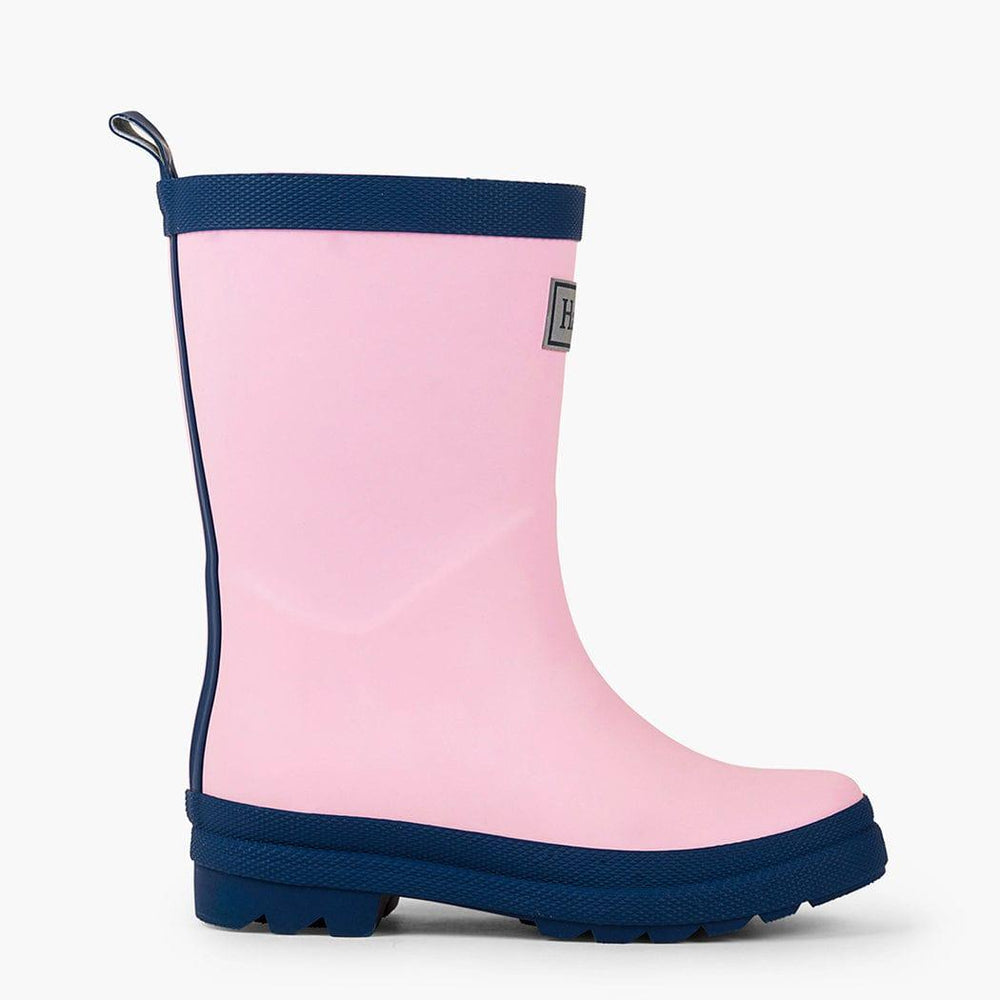 Hatley Hatley Pink & Navy Matte Kids Rain Boots