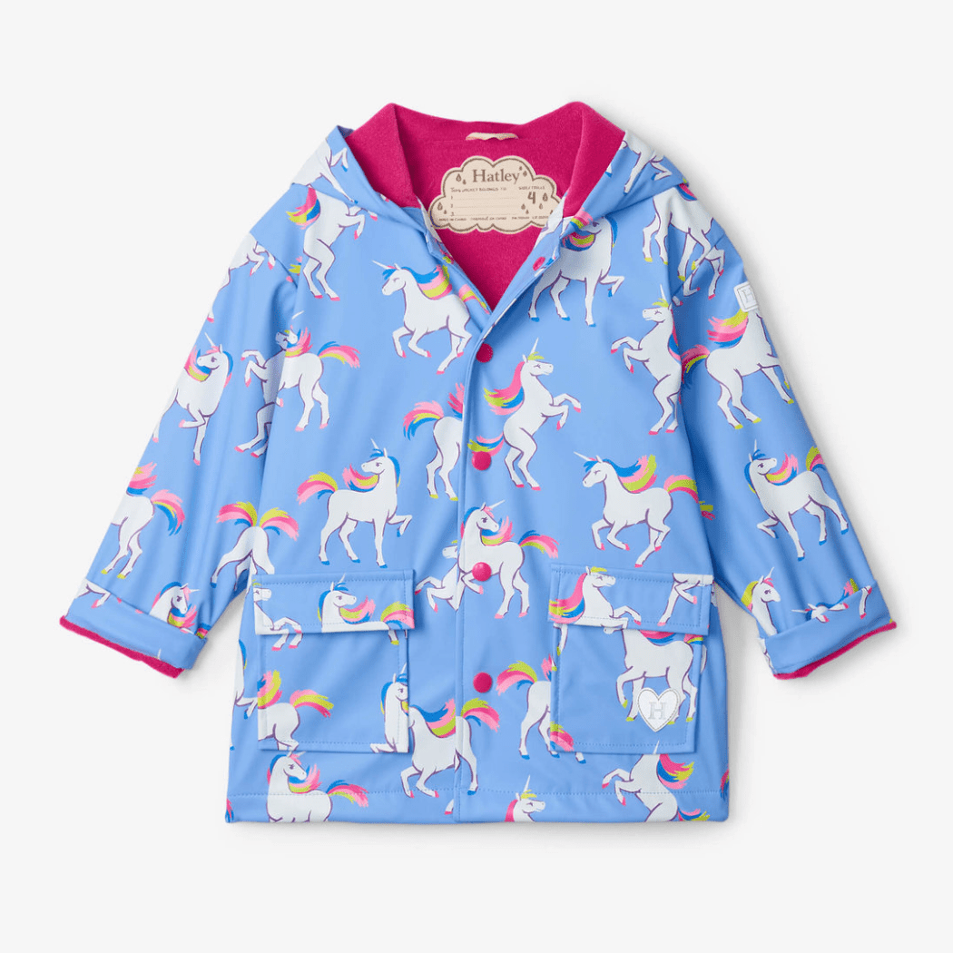 Hatley Size 3 HATLEY Raincoat | Unicorn Sky Dance