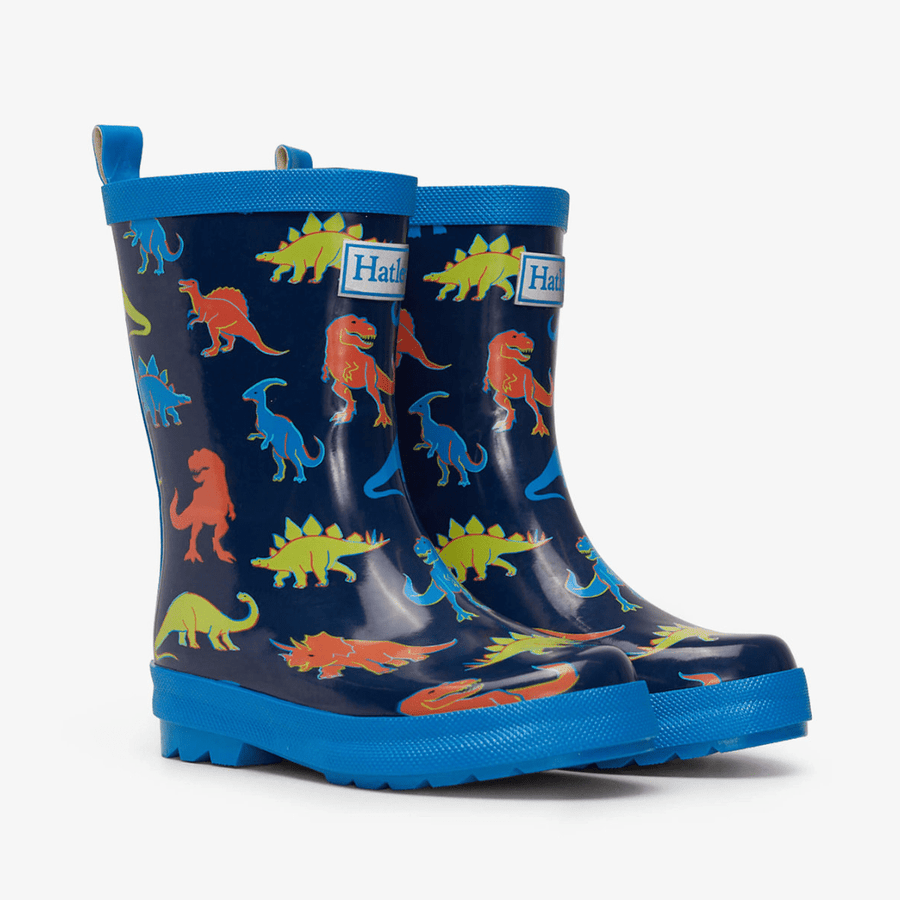 Hatley size 3 Hatley Linework Dinos Shiny Kids Rain Boots