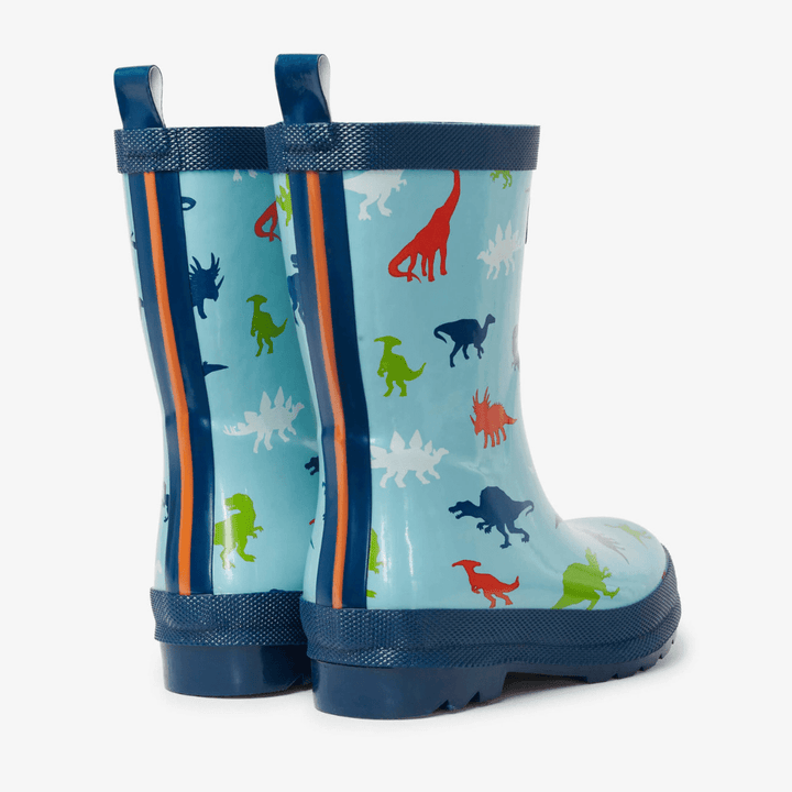 Hatley Hatley Prehistoric Dinos Shiny Kids Rain Boots