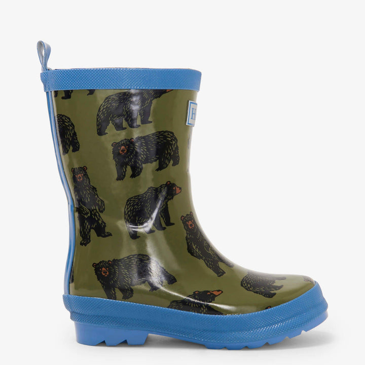 Hatley size 10 Hatley Wild Bear Shiny Kids Rain Boots