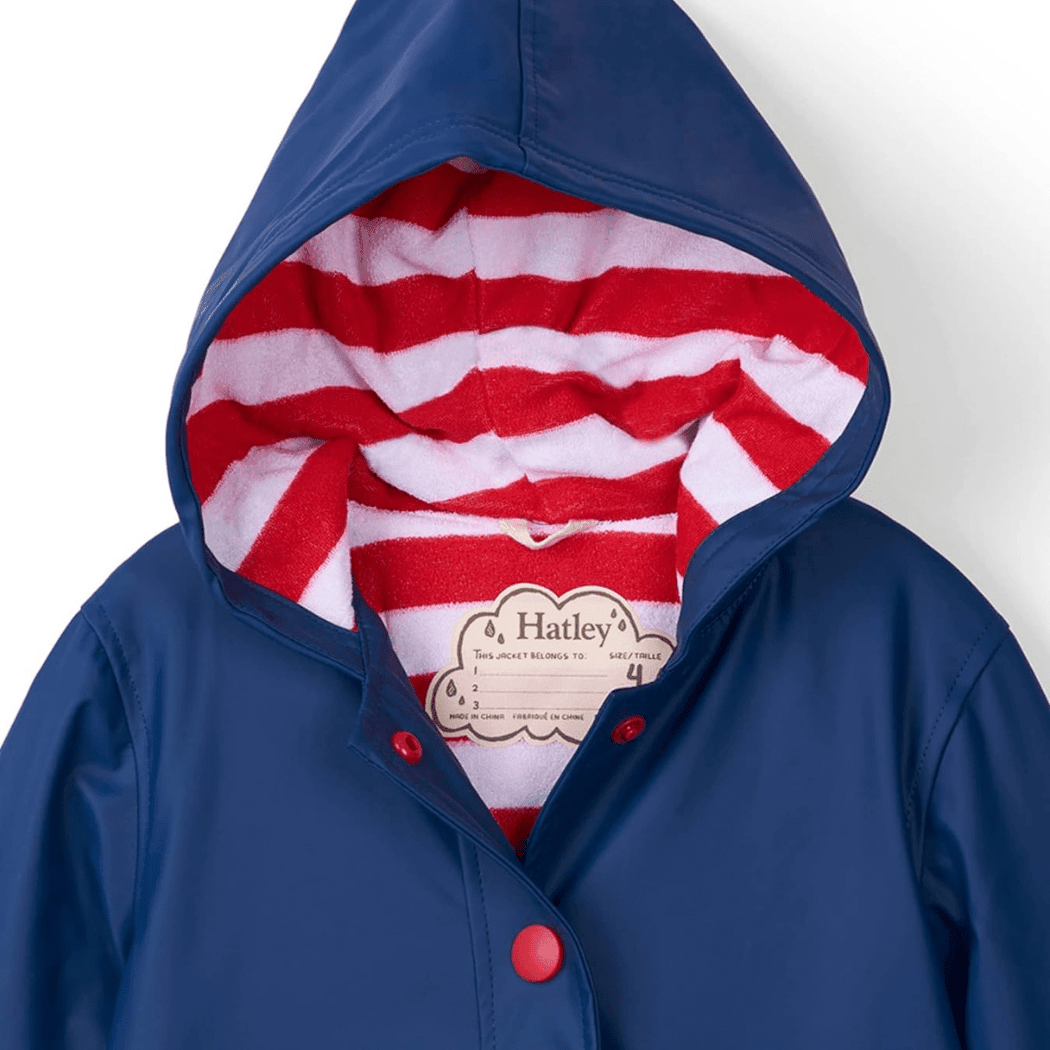 Hatley Hatley Navy & Red Splash Rain Jacket