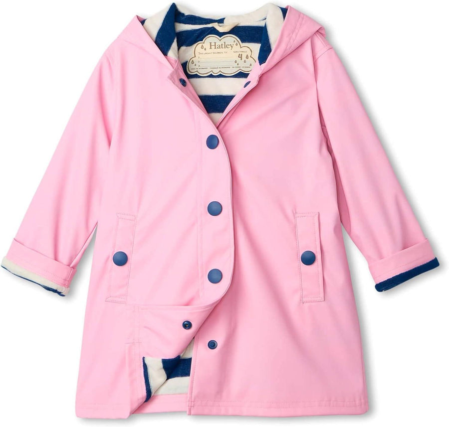 Hatley Size 3 Hatley Pink & Navy Splash Rain Jacket