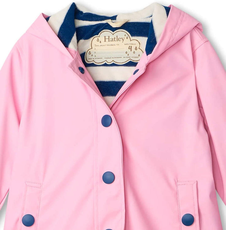 Hatley Hatley Pink & Navy Splash Rain Jacket