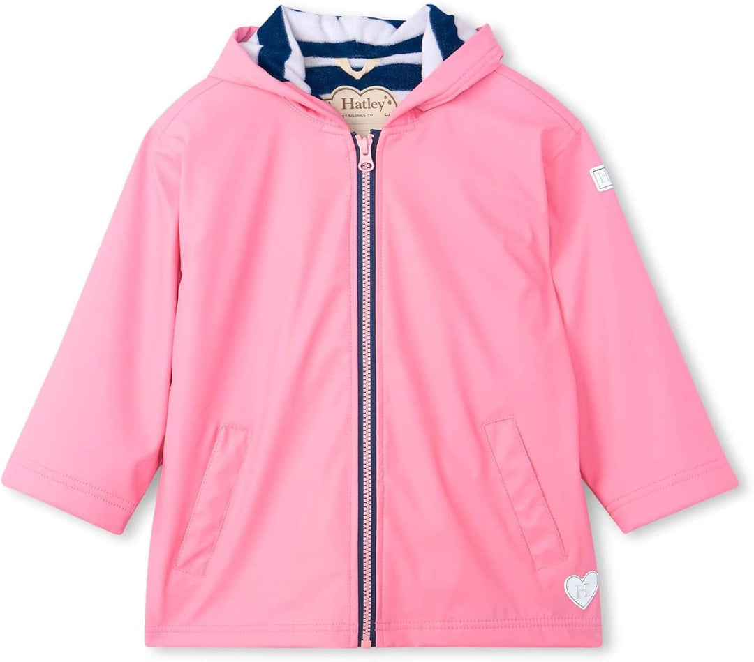 Hatley Size 6 Hatley Pink Zip Up Splash Rain Jacket