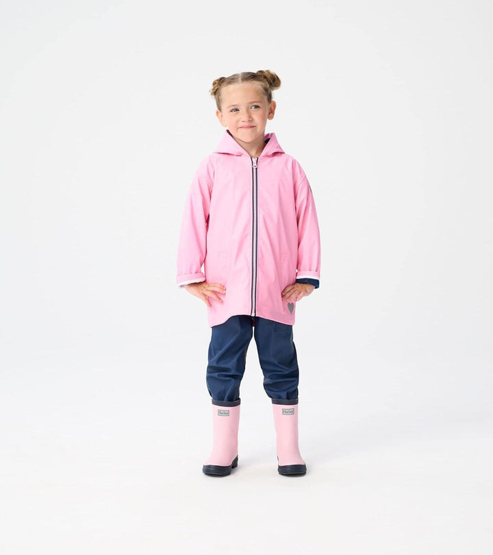 Hatley Hatley Pink Zip Up Splash Rain Jacket