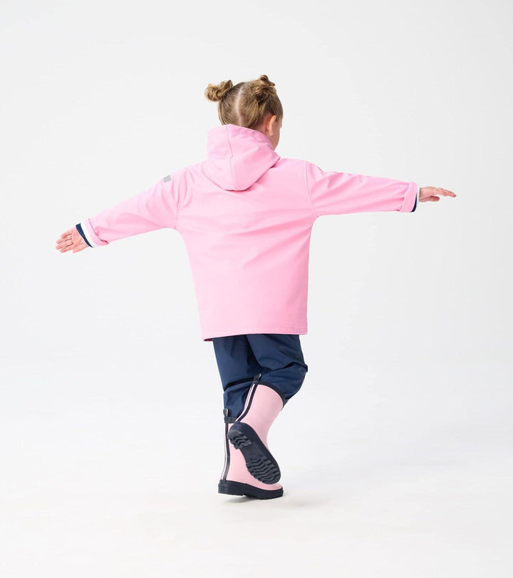 Hatley Hatley Pink Zip Up Splash Rain Jacket