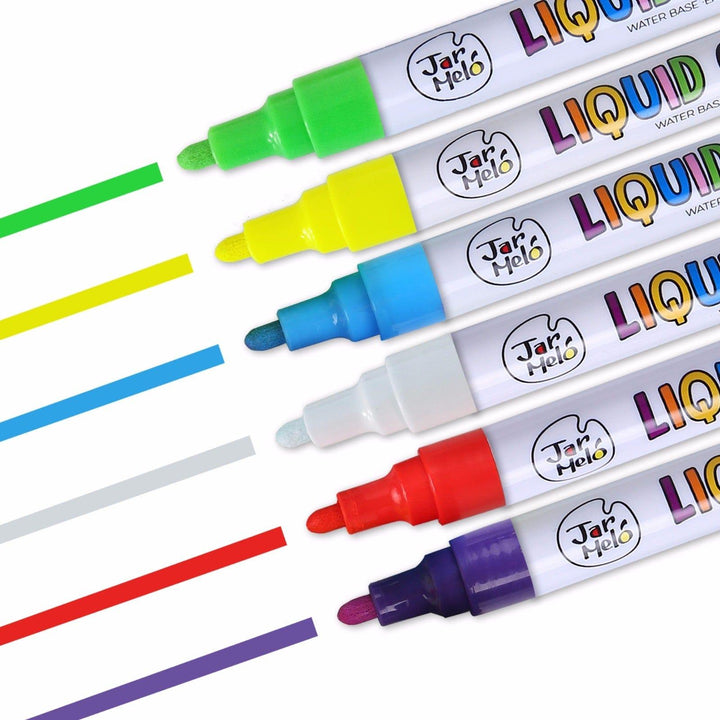 Jar Melo Jar Melo Liquid Chalk Markers- 6 Colours