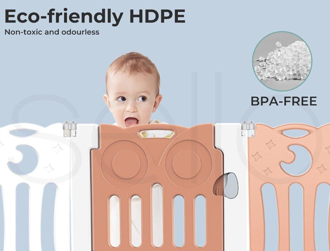 BoPeep Kids Playpen BoPeep Kids Baby Playpen Safety Gate Toddler Fence with Music Toy