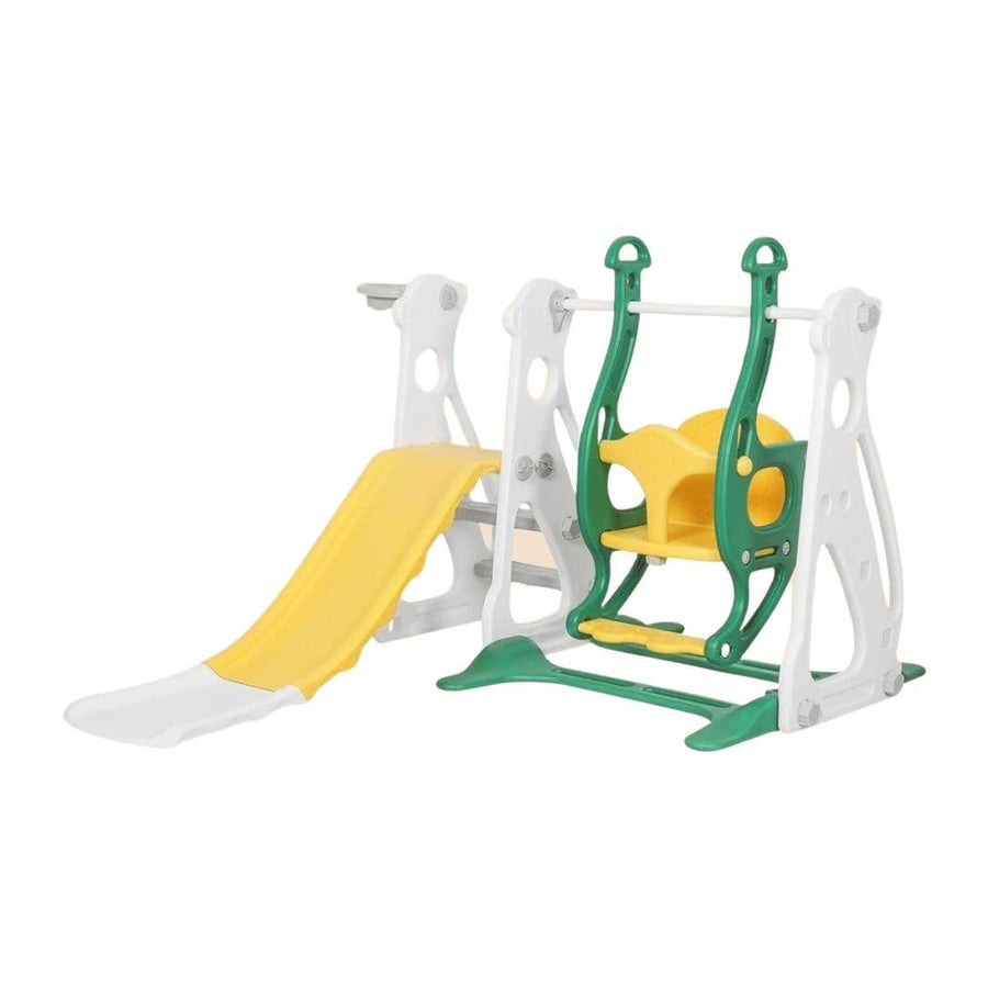 BoPeep Kids Slide and Swing Green & Yellow BoPeep Kids Indoor Slide
