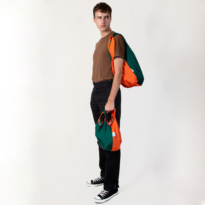 Kindbag KIND BAG Reusable Bag - Medium| Bicolour Green & Orange