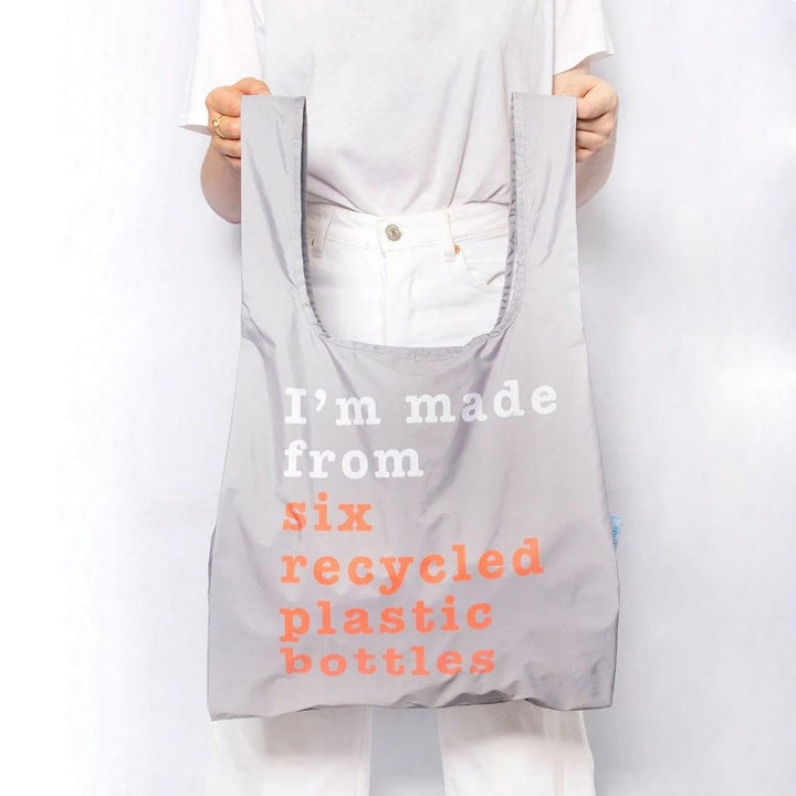 Kindbag KIND BAG Reusable Bag - Medium| Recycle Grey & Coral