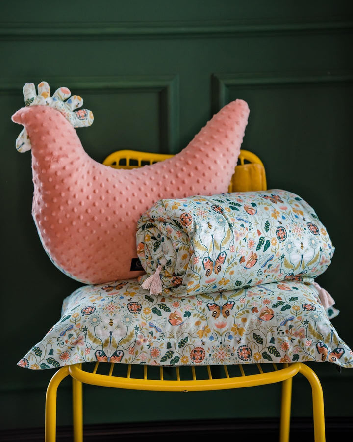 La Millou Pillow La Millou Dana's Hen Pillow SECRET GARDEN | Papaya