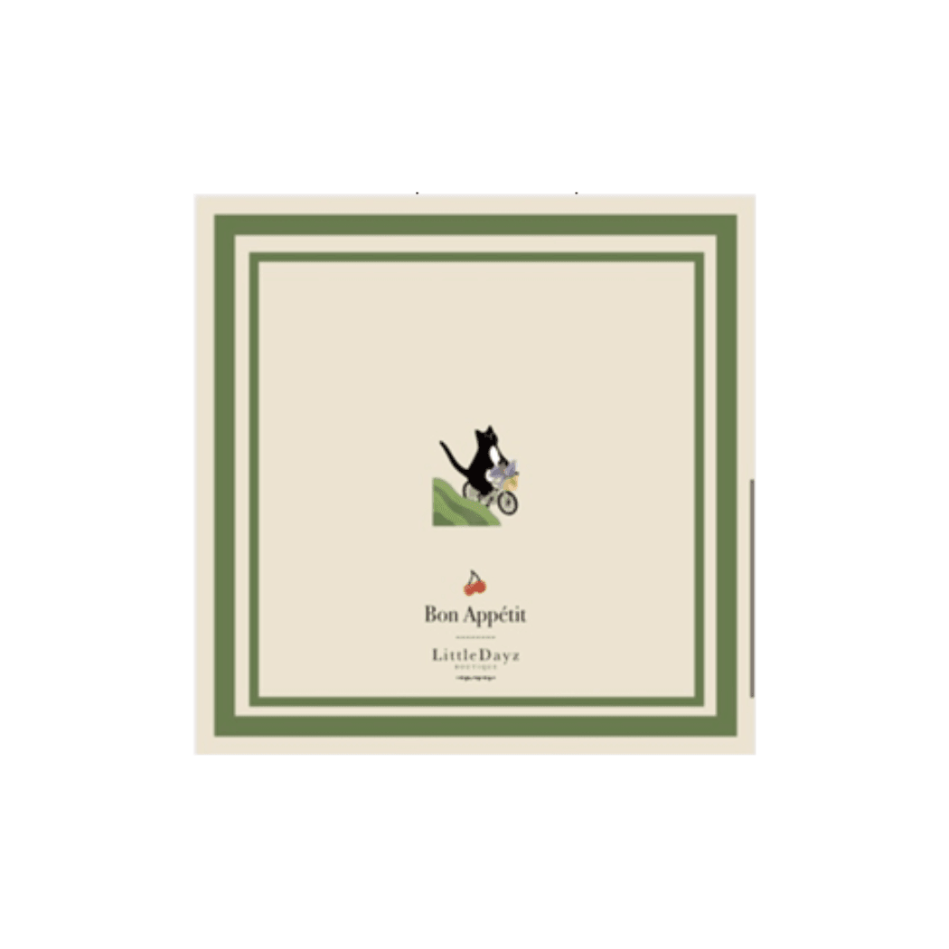 Little Dayz Boutique Green Little Dayz Boutique  Boutique Picnic Napkin