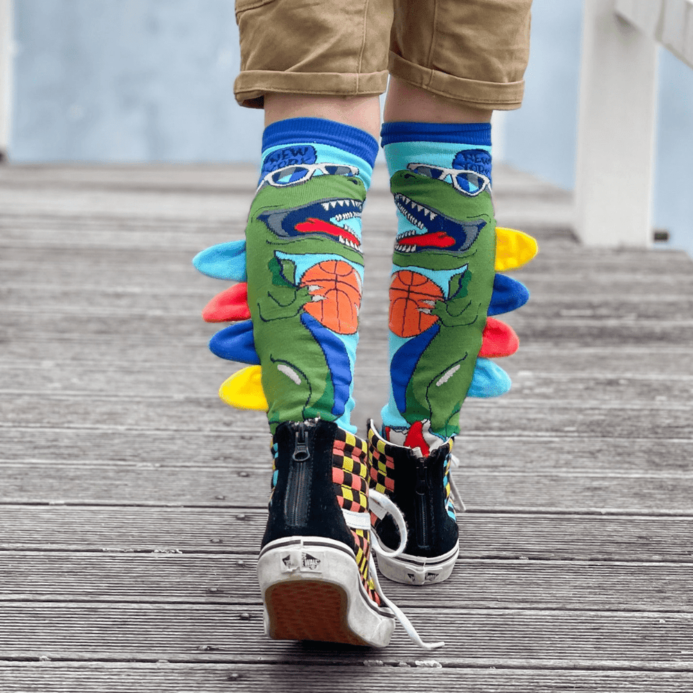 MADMIA Kids & Adults Age 6 - 99 MADMIA  Dinosaur Socks With Spikes