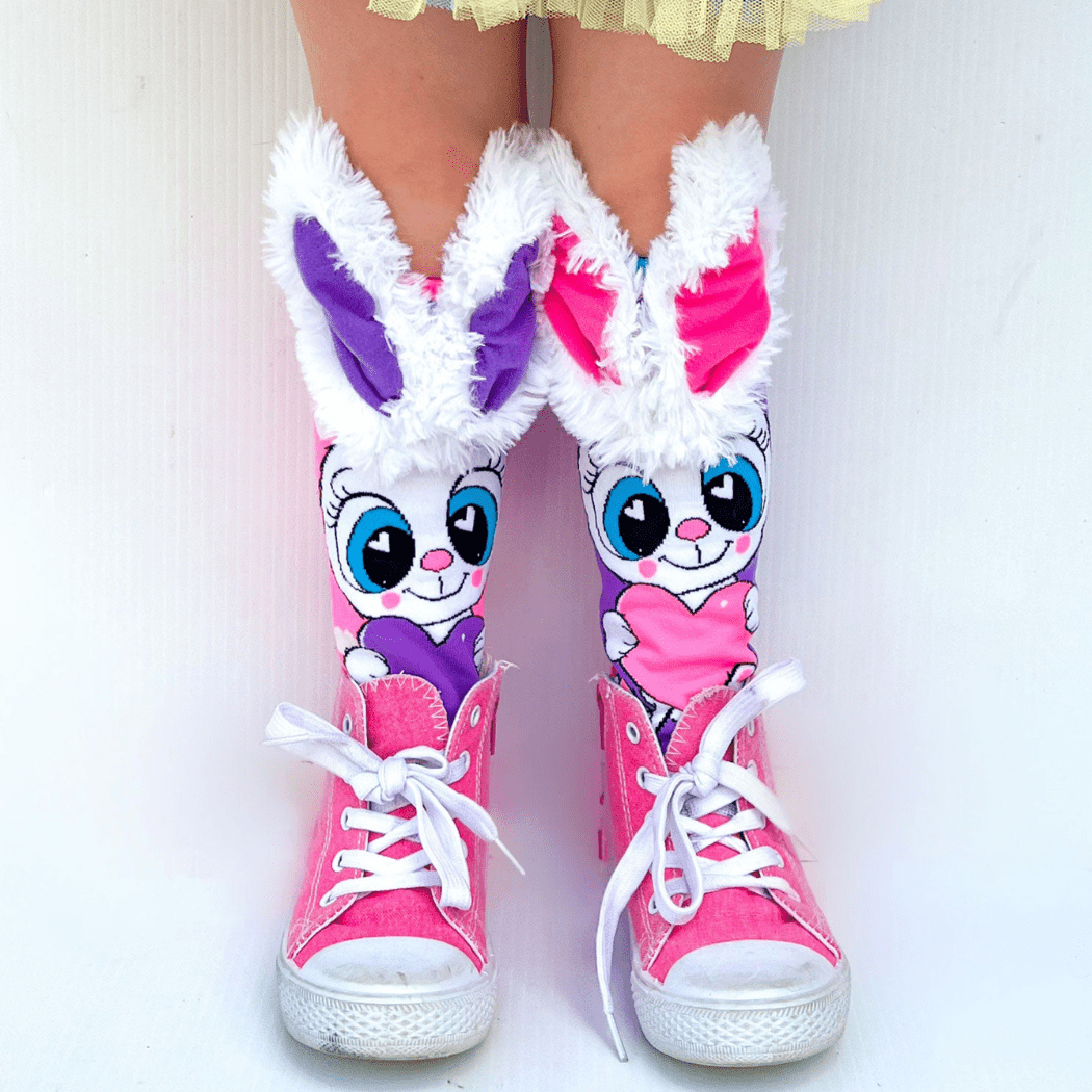 MADMIA Toddler Ages 3 - 5 MADMIA Funny Bunny Socks With Ears