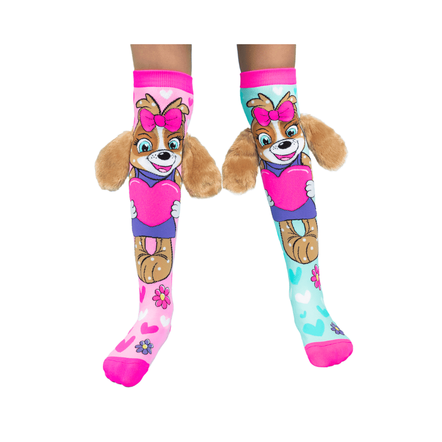 MADMIA Kids & Adults Age 6 - 99 MADMIA Puppy Love Socks With Ears