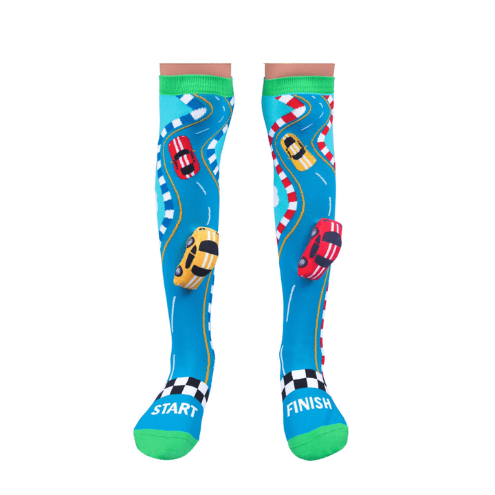 MADMIA Kids & Adults Age 6 - 99 MADMIA  Racing Cars Socks With Plush Cars