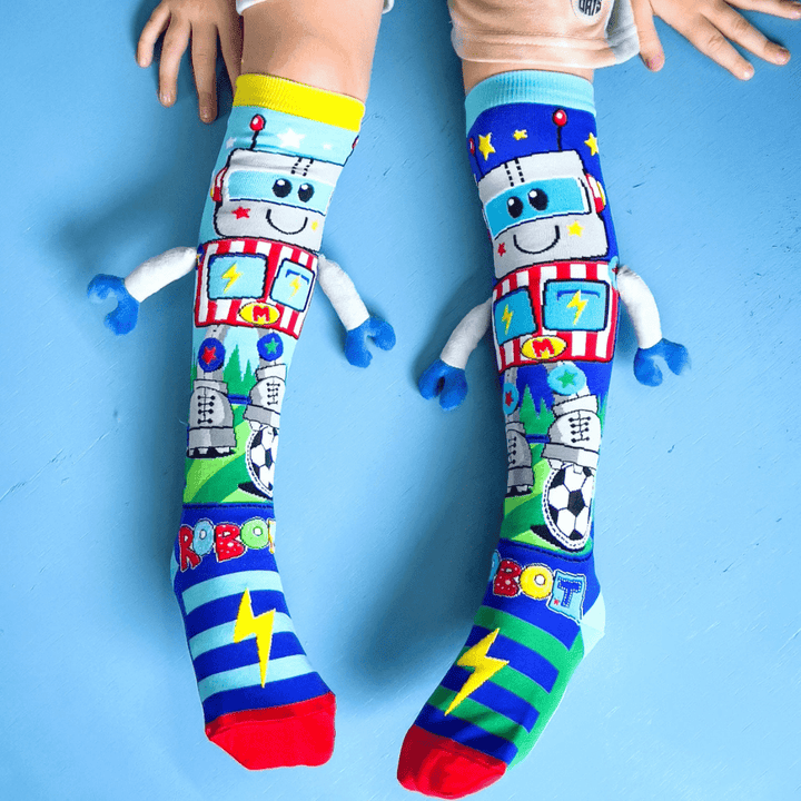 MADMIA Kids & Adults Age 6 - 99 MADMIA Robot Socks With Arms