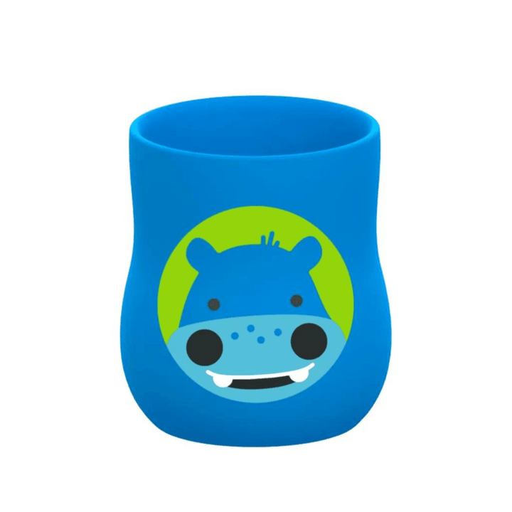 Marcus&Marcus Lucas the Hippo- Blue Marcus & Marcus - Silicone Baby Training Cup (4oz)