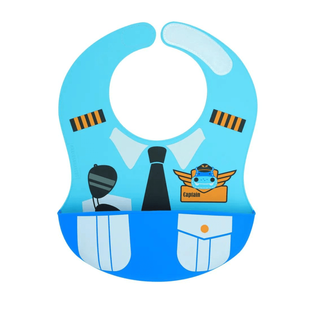 Marcus&Marcus Lucas Blue Marcus & Marcus -Wide Coverage Creative Toddler Bibs