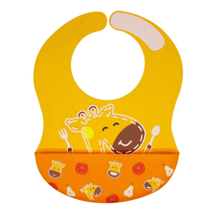 Marcus&Marcus Lola the Giraffe-Yellow Marcus & Marcus -Wide Coverage Silicone Bib