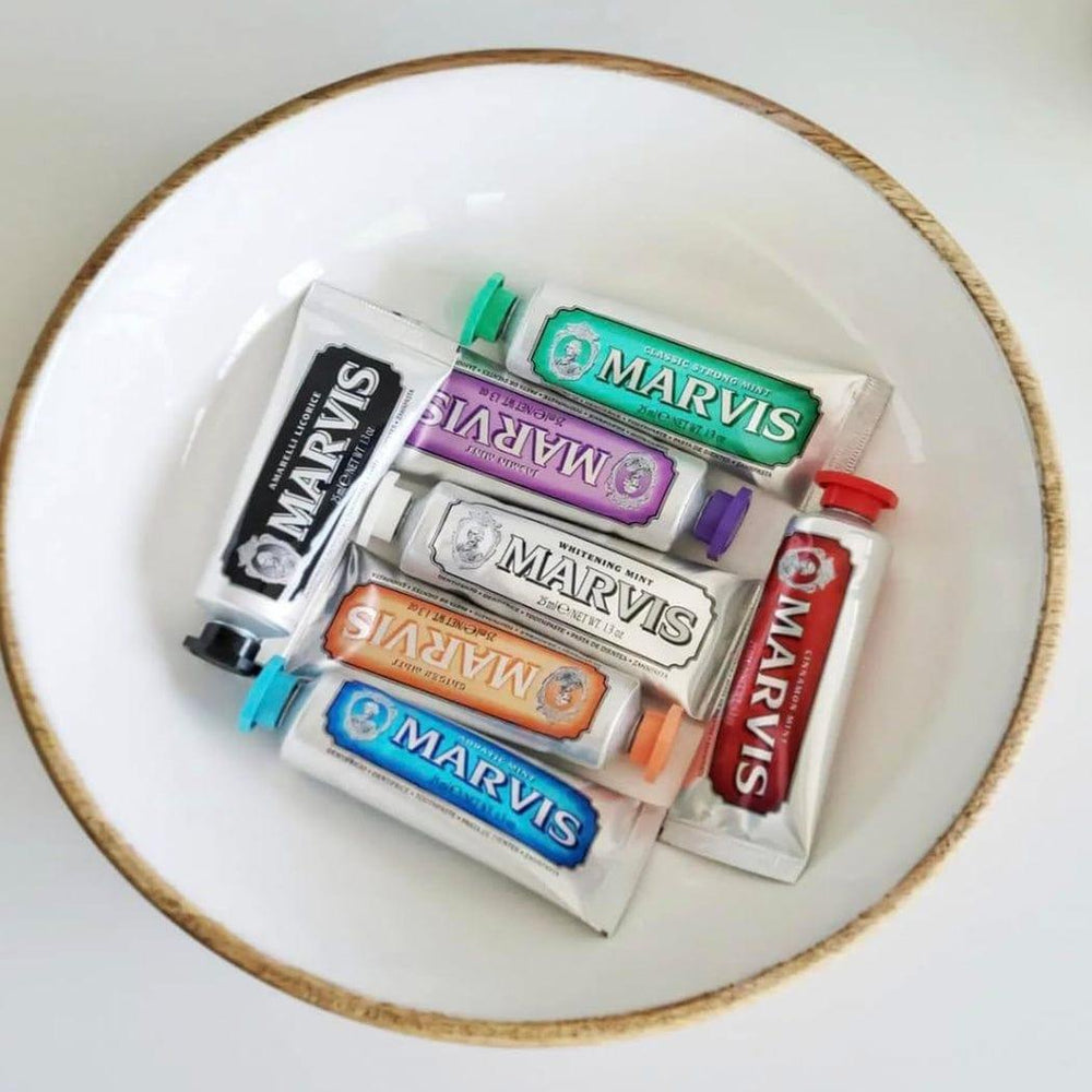 Marvis Marvis Seven Flavour Toothpaste Gift Set Clear Outer 7 x 25ml