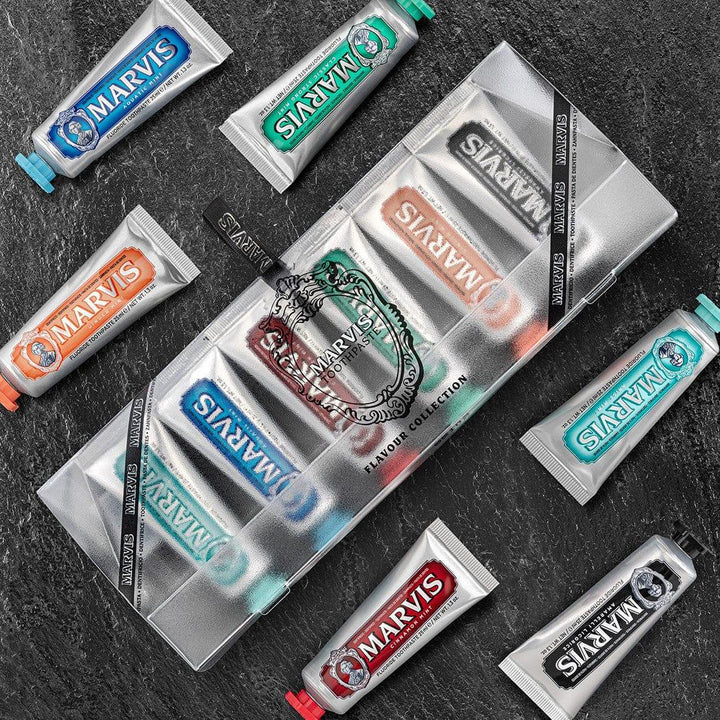 Marvis Marvis Seven Flavour Toothpaste Gift Set Clear Outer 7 x 25ml