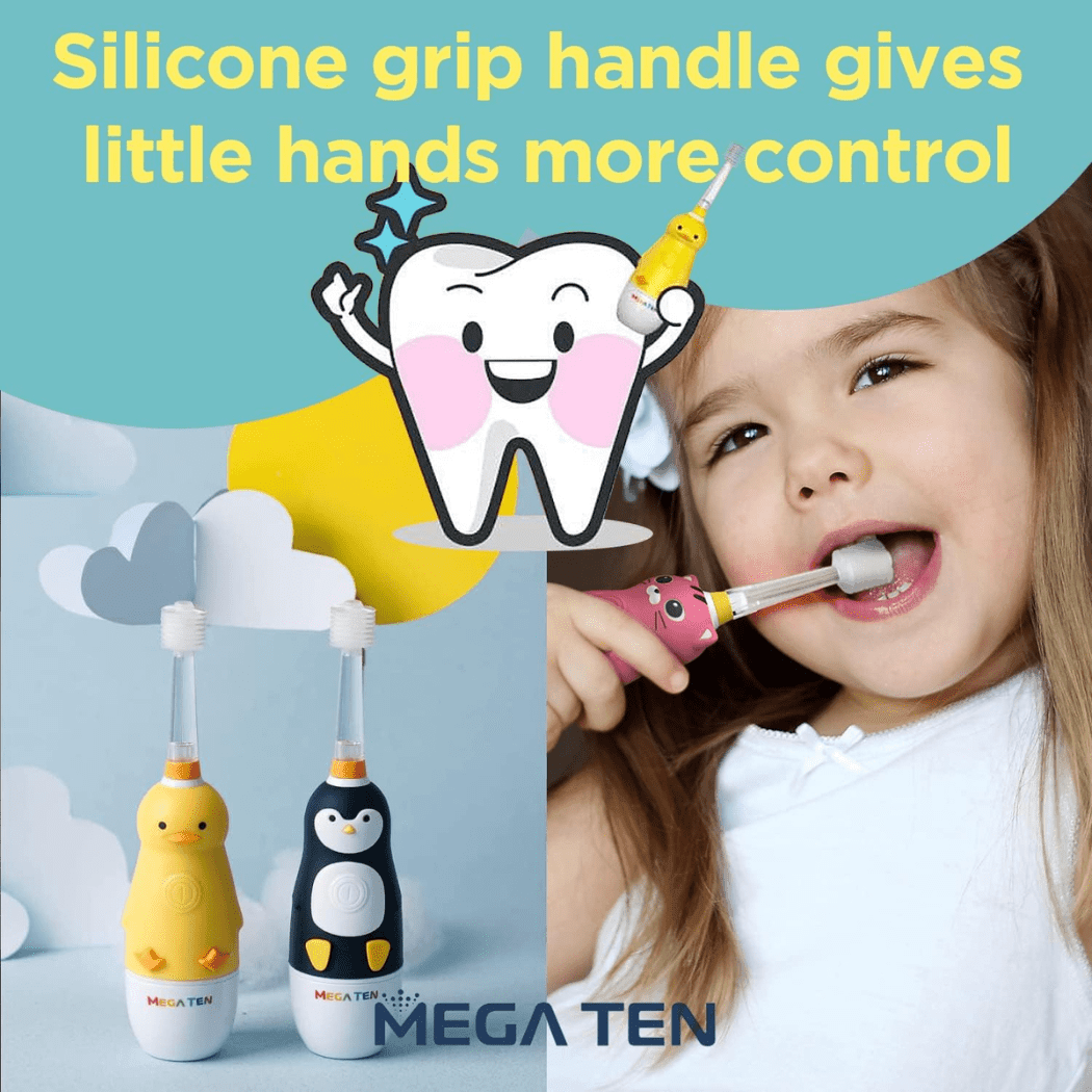 Lupipop MEGA TEN 360-Degree Kids Electric Toothbrush with LED Light 4Yrs+