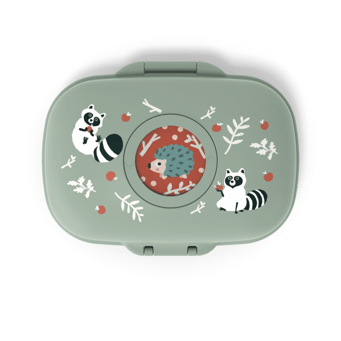 Monbento Green Raccoon Monbento Gram Snack Box