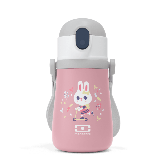 Monbento Pink Bunny Monbento  MB Stram Insulated Kids Bottle-Pink Bunny