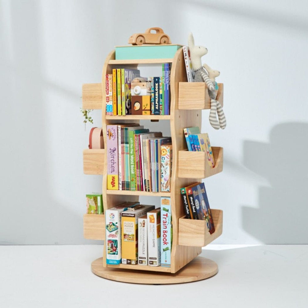 Bunny Tickles Bookcase Bunny Tickles Revolving Solid Wood Bookcase