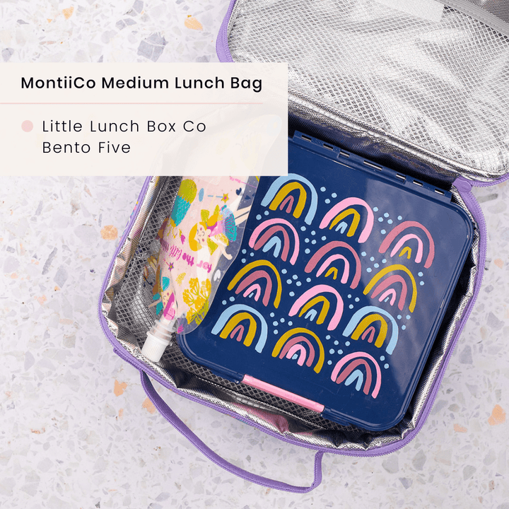 Montii Co MontiiCo Medium Insulated Lunch Bag - Petals