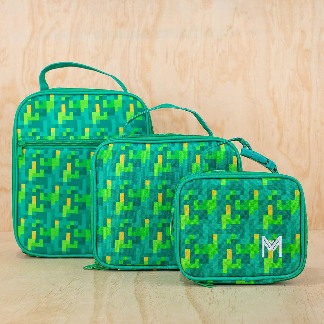 Montii Co MontiiCo Medium Insulated Lunch Bag - Pixels