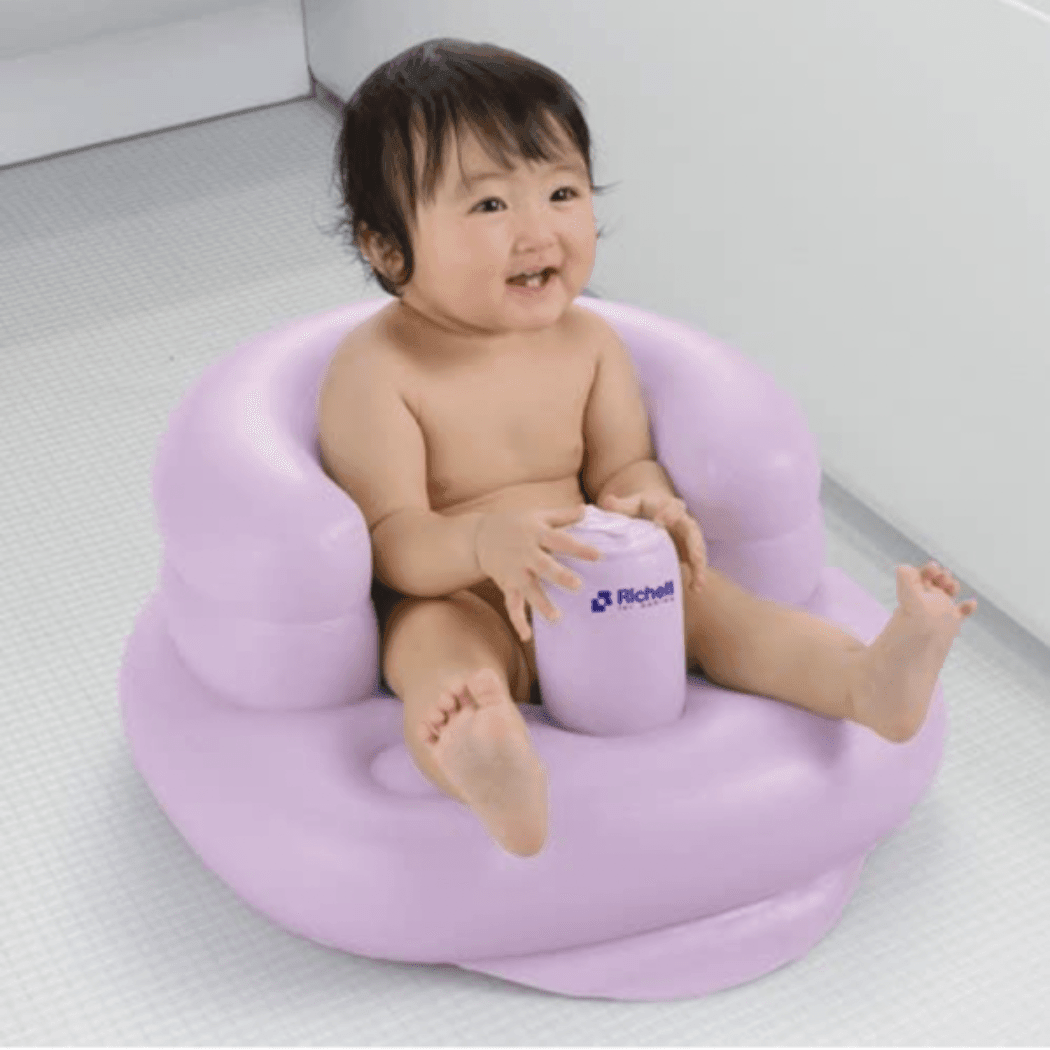 Richell Richell Inflatable Soft Baby Chair  Purple