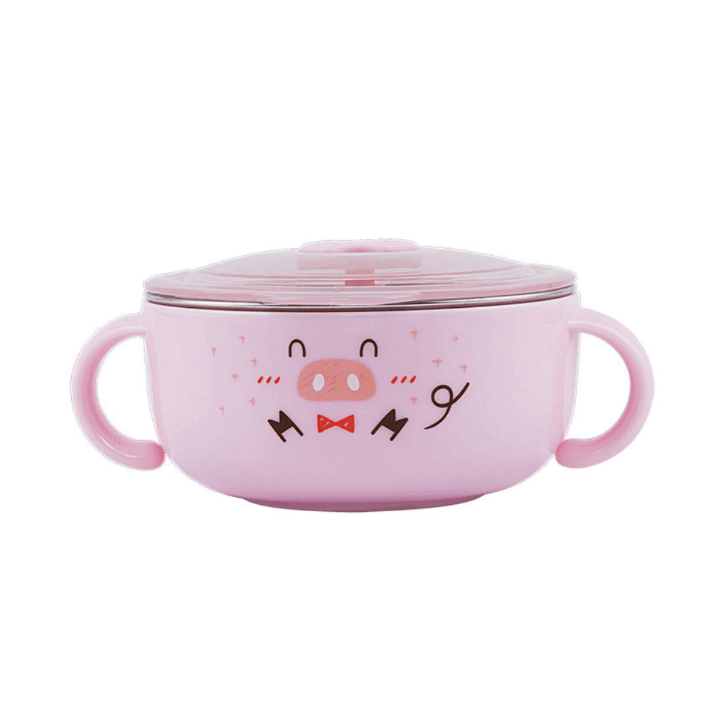 Richell Pink Richell Stainless Steel Bowl 370ml