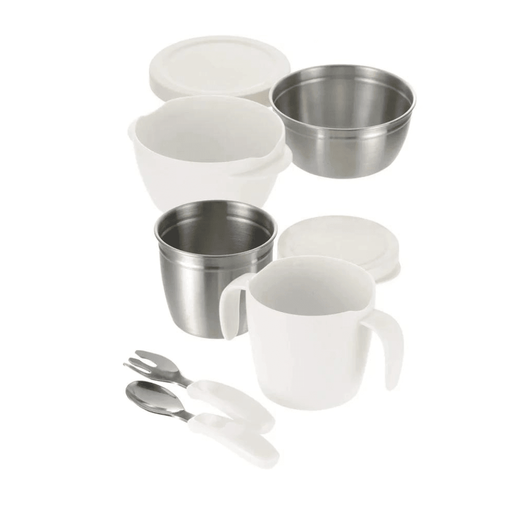 Richell RICHELL TLI Stainless steel Feeding Set