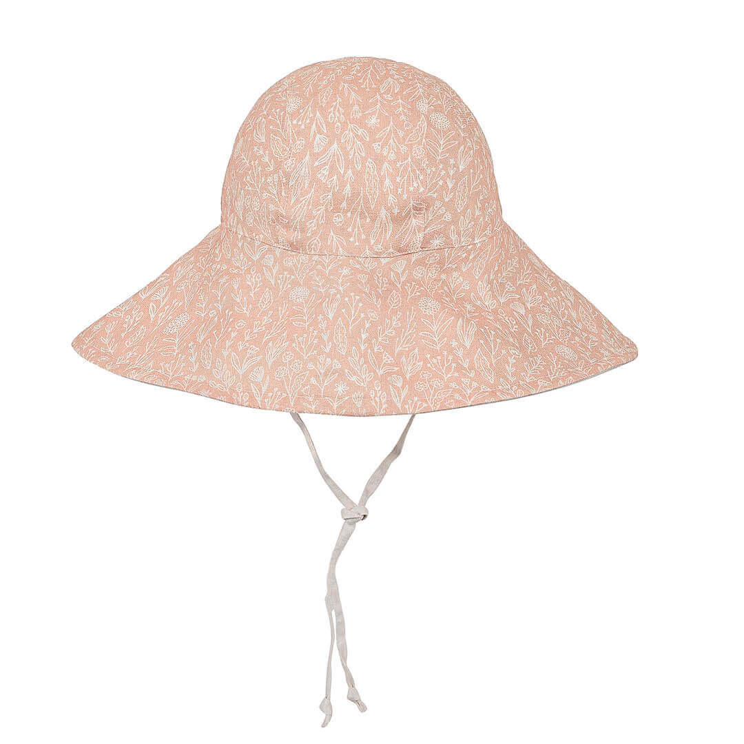 Bedhead Hats S Bedhead Girls Wide- Brimmed Sun Bonnet Hat- Freya/Flax