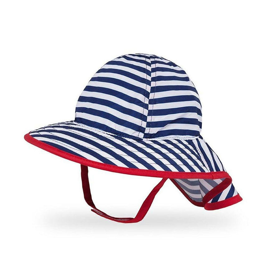 Sunday Afternoons Baby (6-12mth) Sunday Afternoon Infant Sun Sprout Hat UPF50+ | Navy/White Stripe